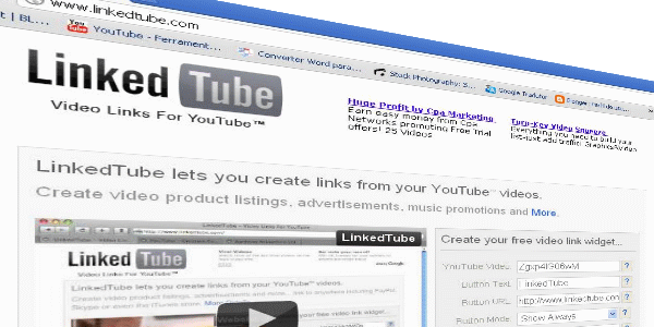 LinkedTube: Vídeos YouTube com Links Externos