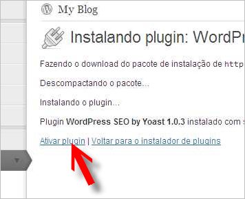 ativar plugin google analytics wordpress yoast