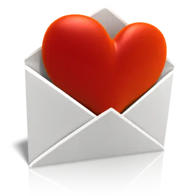 Email Amor Heart Coração Vermelho Carta Envelope