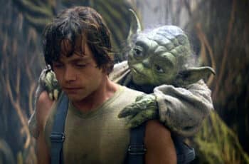 Mestre Yoda e Luke Skywalker em Star Wars - O mentor