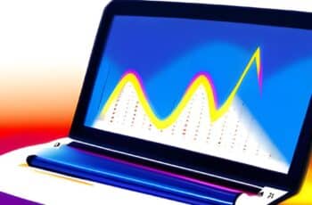 Estratégias para Receber Dinheiro pela Internet - Imagem ilustrativa de um laptop com um gráfico de crescimento financeiro, simbolizando as estratégias para receber dinheiro pela internet