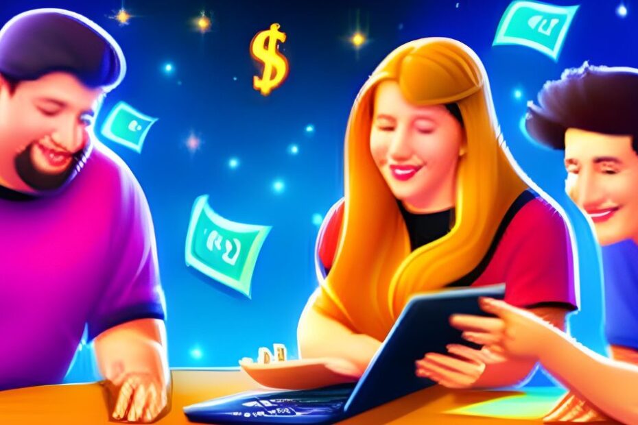 Ilustração de pessoas trabalhando na internet dinheiro pela internet trabalhar