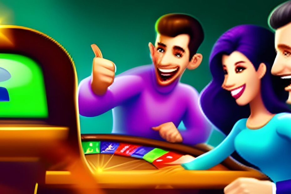 Imagem de um jogador entusiasmado em uma mesa de apostas, mostrando confiança e emoção enquanto joga para ganhar dinheiro extra online - jogos de apostas para ganhar dinheiro