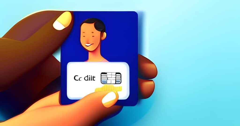 Ilustração de uma pessoa fazendo uma compra online com o cartão de crédito C6 - como pedir funcao credito no c6