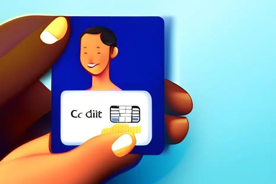 Ilustração de uma pessoa fazendo uma compra online com o cartão de crédito C6 - como pedir funcao credito no c6