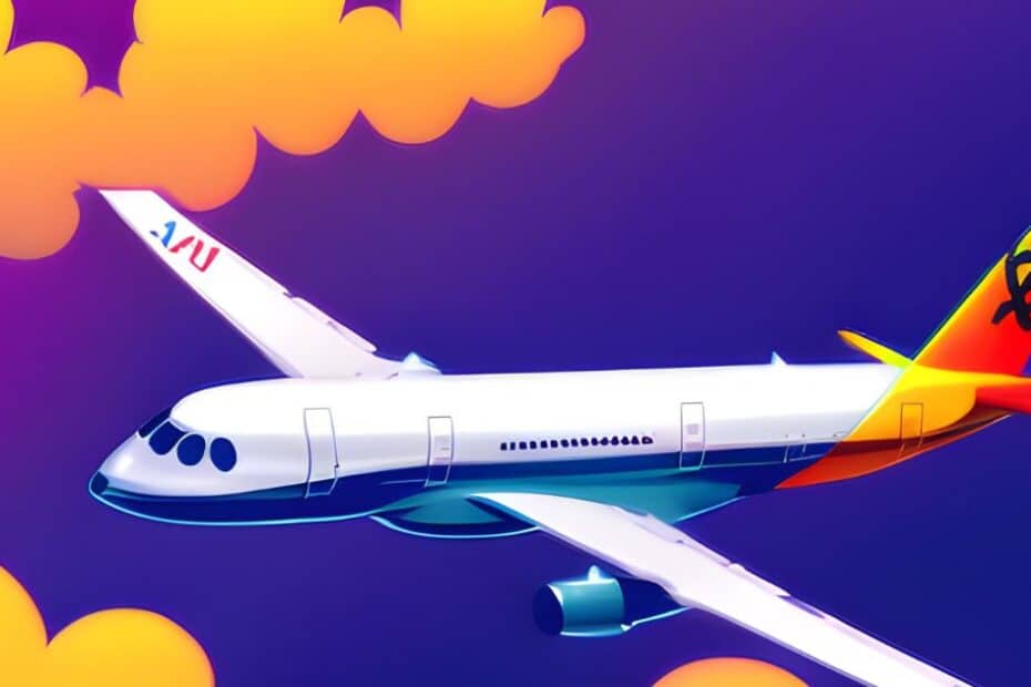 Imagem ilustrativa de uma aeronave LATAM passagem com pontos
