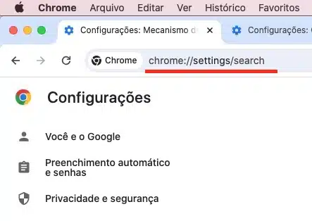 Google Redirecionando Para Bing chrome