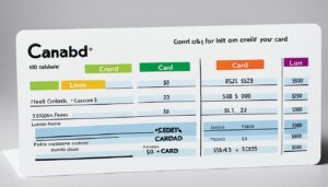 tabela de empréstimo no cartão de crédito