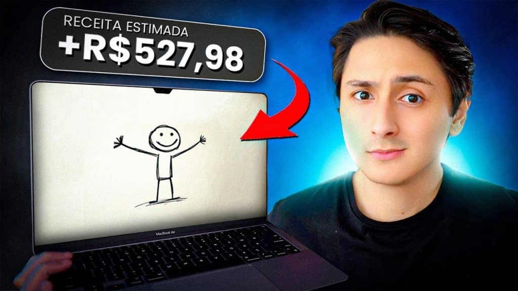 Como Criar um CANAL DARK Stickman Animado usando IA(+R0 POR DIA SEM MOSTRAR O ROSTO E AUTOMÁTICO)