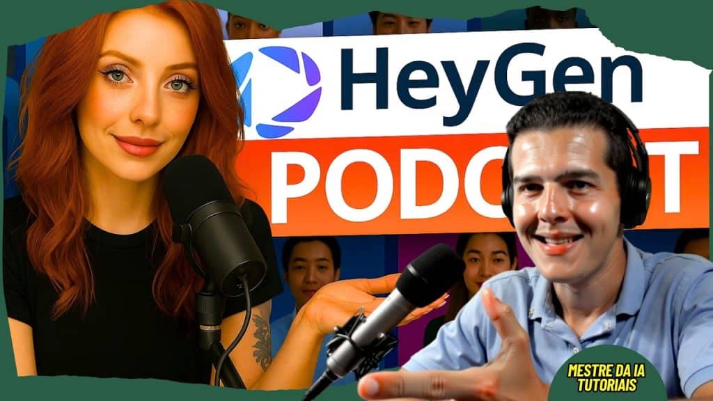 COMO CRIAR UM PODCAST DE VIDEO QUE MONETIZA NO YOUTUBE | HEYGEN