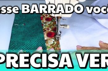 Como Fazer Barrado em TECIDO FÁCIL para Pano de Prato Costura Criativa