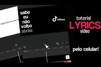 Tutorial Como Fazer Lyrics Vídeo pelo celular! 📲 (CapCut)
