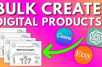FASTEST way to CREATE Digital Products in MINUTES with Canva & ChatGPT (List and Sell on Etsy EASY!)