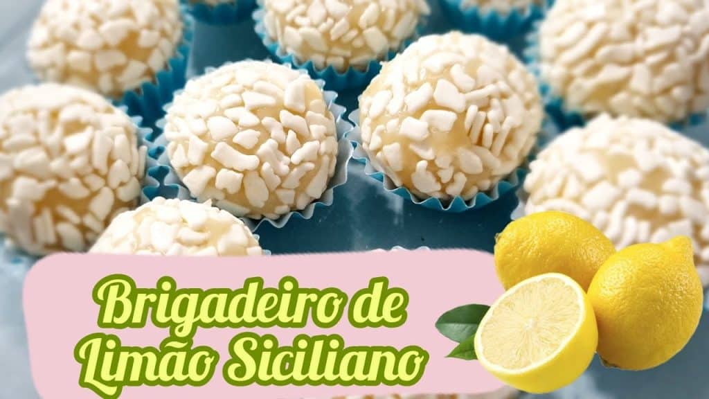 Brigadeiro Gourmet de Limão Siciliano com Apenas 4 Ingredientes! Receita Simples e Lucra Muito!