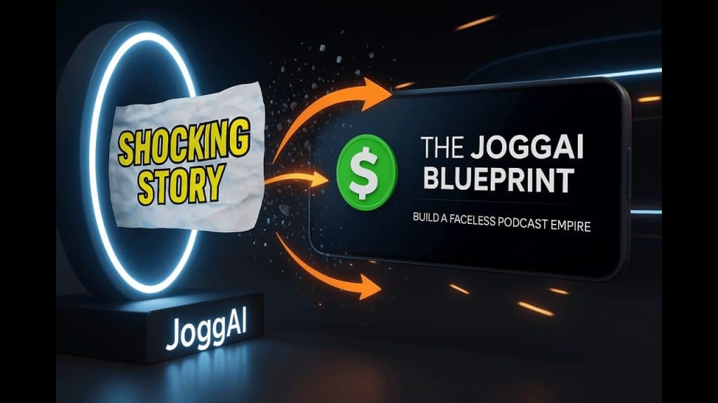 I Built a MONETIZABLE Faceless AI Podcast Using The JoggAI Method