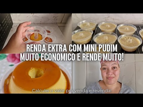 Ganhe dinheiro com MINI PUDIM — receita simples e que TODO MUNDO AMA!