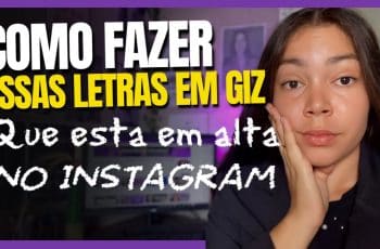COMO FAZER LETRAS DE GIZ / letras de giz que esta em alta no Instagram / fonte com efeito de giz