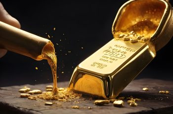 Ouro atinge novo recorde histórico, superando US$ 4.300