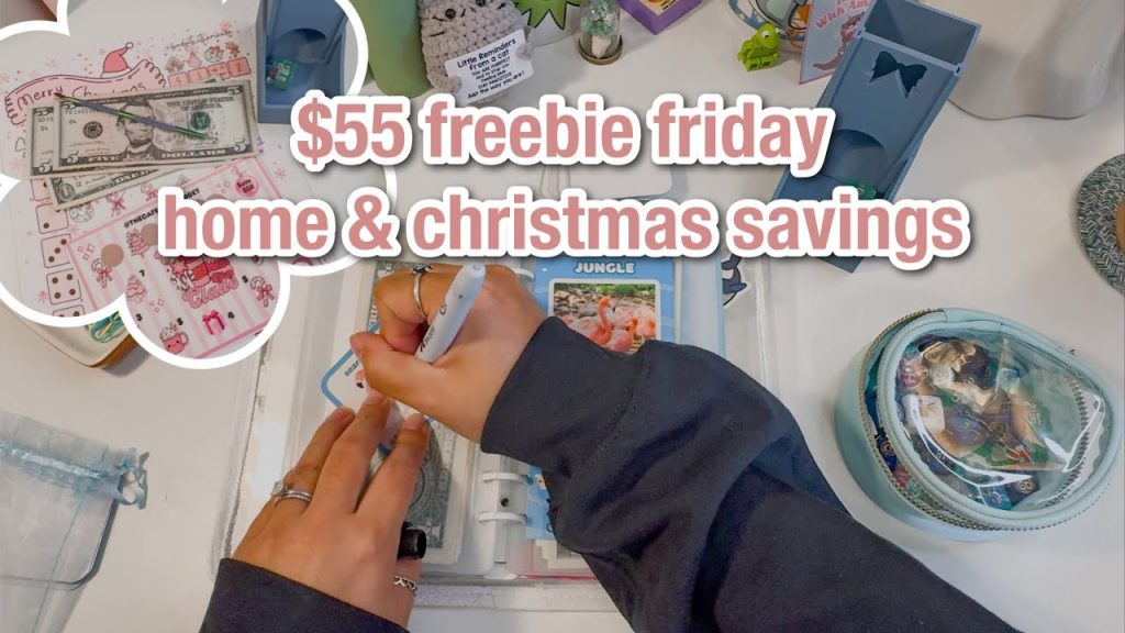 $55 freebie friday to save for future home & christmas | budgetwithamanda