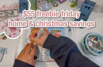 $55 freebie friday to save for future home & christmas | budgetwithamanda