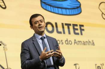 O secretário do Tesouro Nacional, Rogério Ceron, durante evento da Olimpíada do Tesouro Direto de Educação Financeira