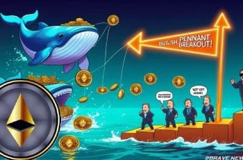 Previsão do preço do Ethereum: o preço do ETH confirma a ruptura do padrão de flâmula de alta com a adição de mais de 800,000 moedas por grandes investidores.