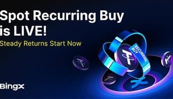 Agencia de Comunicacão - BingX lança o Recurring Buy para ajudar usuários a enfrentar a volatilidade do mercado cripto