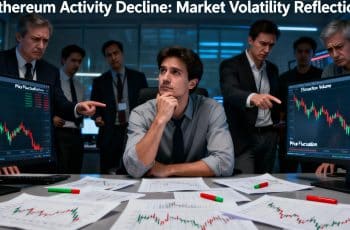Atividade na rede Ethereum em baixa: transações caem