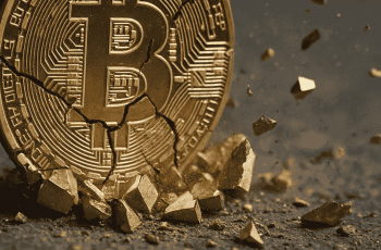 Bitcoin (BTC) cai e puxa mercado de criptomoedas para baixo. (Imagem Gemini Pro)