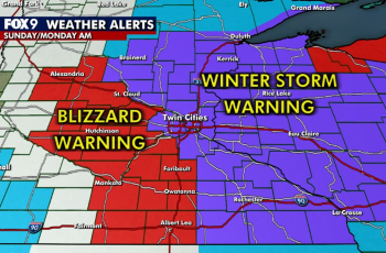 Minnesota weather: Winter storm and blizzard warnings in place for Sunday