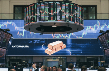 Antofagasta avança em Londres após alta na produção de cobre e ouro