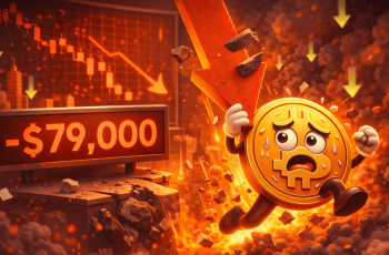 O que realmente derrubou o Bitcoin hoje? Um número explica a queda abaixo de US$ 78 mil