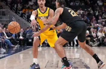 Andrew Nembhard é listado como dúvida para jogo dos Pacers contra os Hornets devido a dores nas costas 11 Download app from appStore
