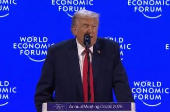 Trump fala sobre Bitcoin e criptomoedas em Davos, mas mercado segue operando em queda