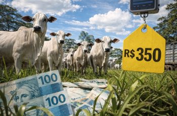 Boi gordo já é negociado a R$ 350/@ e consolida novo patamar de preços no Brasil — CompreRural