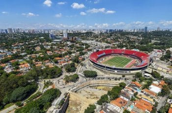Obra de piscinões no Morumbi