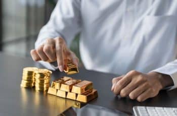 Preço do ouro em queda no mercado internacional
