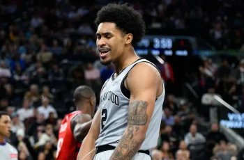 Dylan Harper brilha com 27 pontos e 10 rebotes na vitória dos Spurs sobre os Trail Blazers 1 Apr 2, 2026; Inglewood, California, USA; San Antonio Spurs guard Dylan Harper (2) reacts after scoring during the second half against the Los Angeles Clippers at Intuit Dome. Mandatory Credit: William Liang-Imagn Images