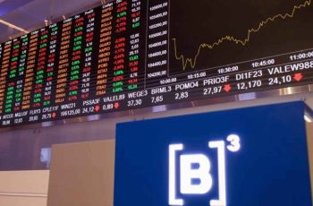 A Bolsa de São Paulo acumulou alta de 12,56% e valorização de 18,42% em dólares no período -  (crédito:  Bolsa de São Paulo - B3/Divulgação )