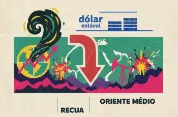 Dólar fecha estável a R$ 4,974, enquanto Bolsa brasileira recua 1,65% com tensões no Oriente Médio. 10 Ibovespa recua com tensões no Oriente Médio; dólar estável