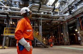 foto da Refinaria Abreu e Lima (RNEST), da Petrobras, em pernambuco