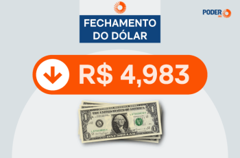 Dólar cai para R$ 4,983, menor nível desde março de 2024