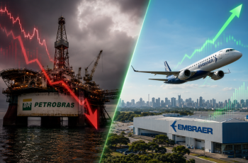 Ibovespa recua 0,42% e encerra aos 170.415 pontos nesta segunda-feira 1 Petrobras derruba Ibovespa enquanto Embraer dispara 7%