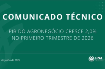 PIB brasileiro cresce 1,1% no primeiro trimestre de 2026, alcançando R$ 3,3 trilhões, com agropecuária subindo 2,0% segundo IBGE 7 PIB da agropecuária cresce 2,0% no primeiro trimestre de 2026