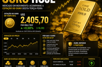 Ouro hoje (28/07): veja a cotação atual da grama do ouro