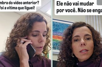 Juíza Flávia Justa alerta sobre a violência doméstica em vídeos nas redes sociais: "Eles não mudam" 5 Após ligar para vítima de violência, juíza alerta: “ele não vai mudar”