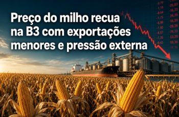 Milho recua na B3, com contrato de setembro de 2026 a R$ 71,29 por saca 2 Preço do milho recua na B3 com exportações menores e pressão externa