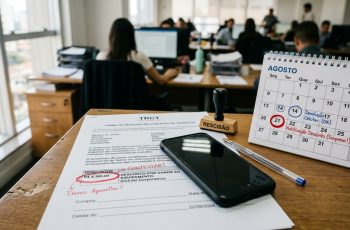 Empresa retém R$ 4.300 de rescisão após funcionário devolver celular com danos aparecendo uma semana depois 1 Funcionário pede demissão, devolve celular corporativo e empresa retém R$ 4.300 da rescisão alegando riscos encontrados na tela dias depois