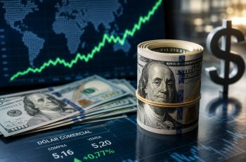 Dólar comercial recua 0,11% e fecha a R$ 5,086 na manhã desta segunda-feira 7 Cotação do dólar hoje: moeda recua levemente e mercado mira Copom e dados externos