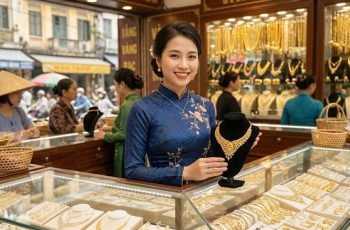 Ouro encerra estável a 146 milhões de VND/onça no mercado interno, enquanto preços globais caem para US$ 4.329 por onça. 4 Vietnam.vn - Nền tảng quảng bá Việt Nam